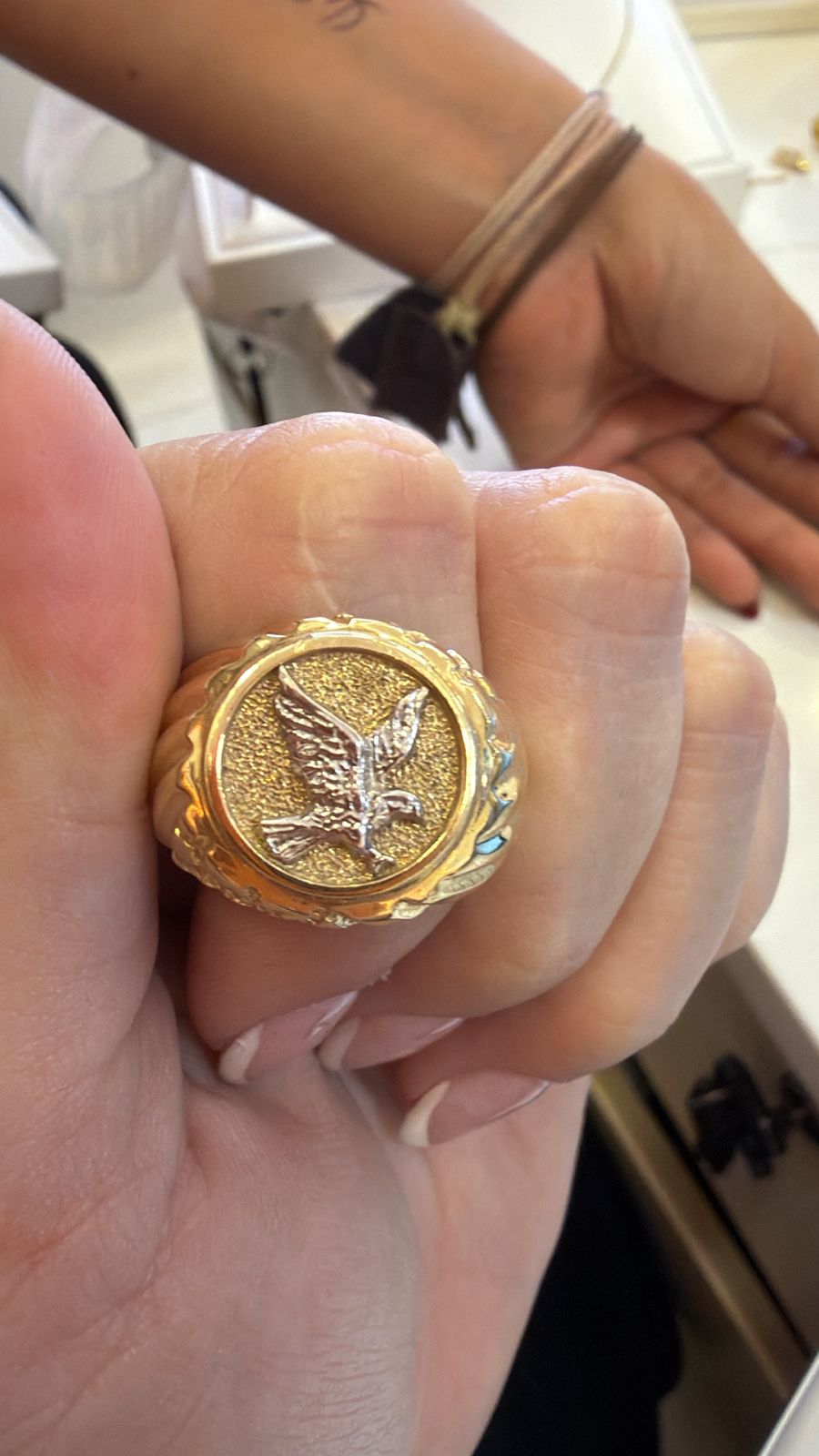 ANILLO DE AVE FENIX 14K 8.3G LK040